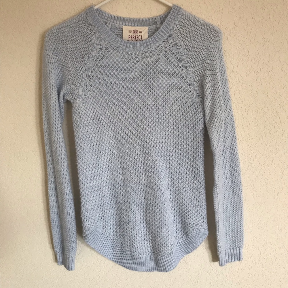 SO Light Blue Knit Sweater